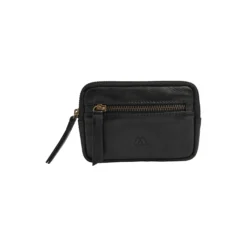 RoryMBG Coin Purse, Soft Vint., black w/br. gold
