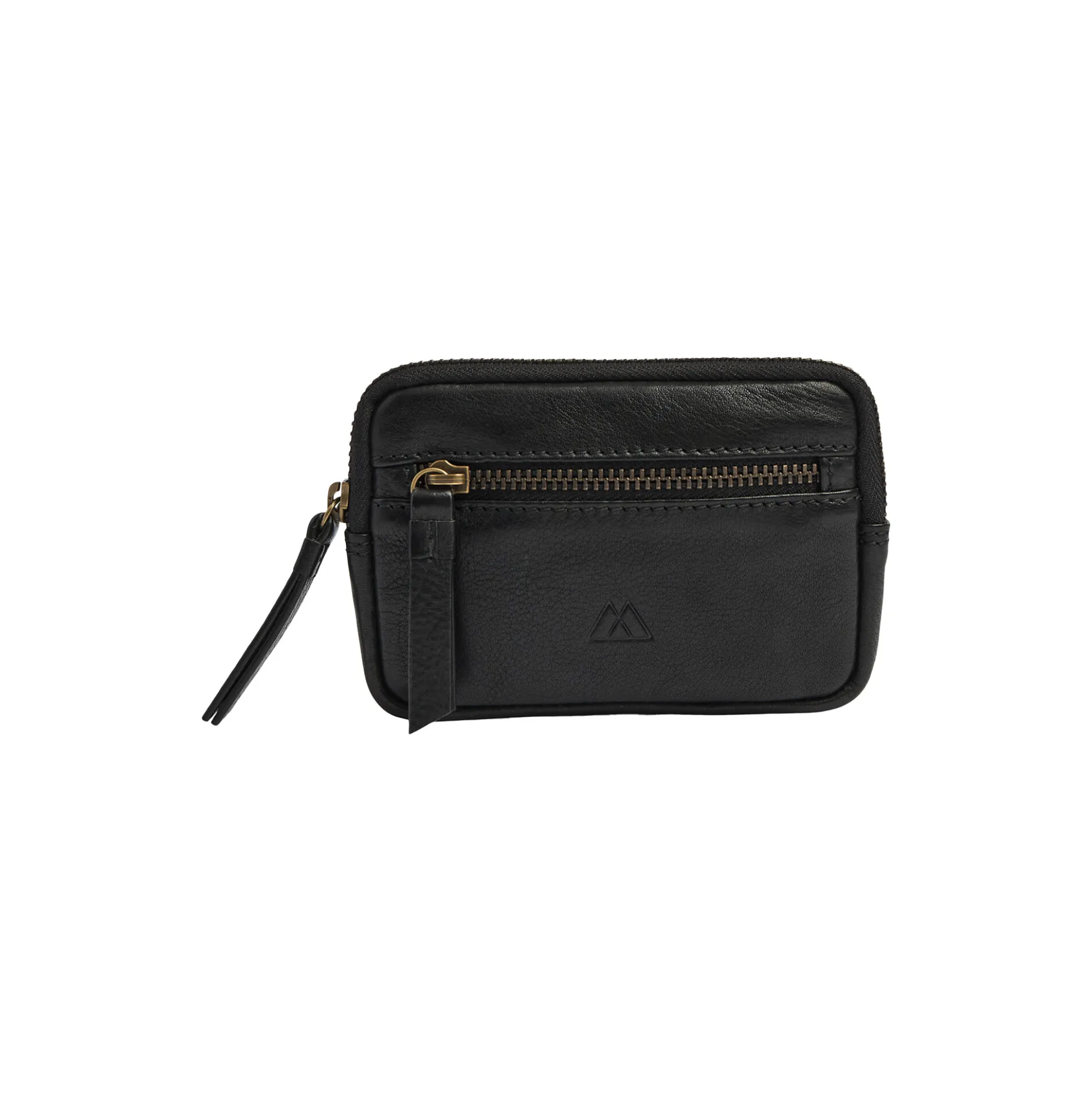 RoryMBG Coin Purse, Soft Vint., black w/br. gold