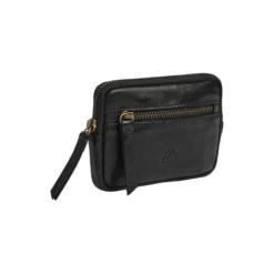 RoryMBG Coin Purse, Soft Vint., black w/br. gold