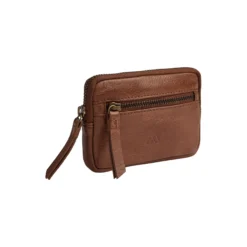RoryMBG Coin Purse, Soft Vint., cognac w/br. gold