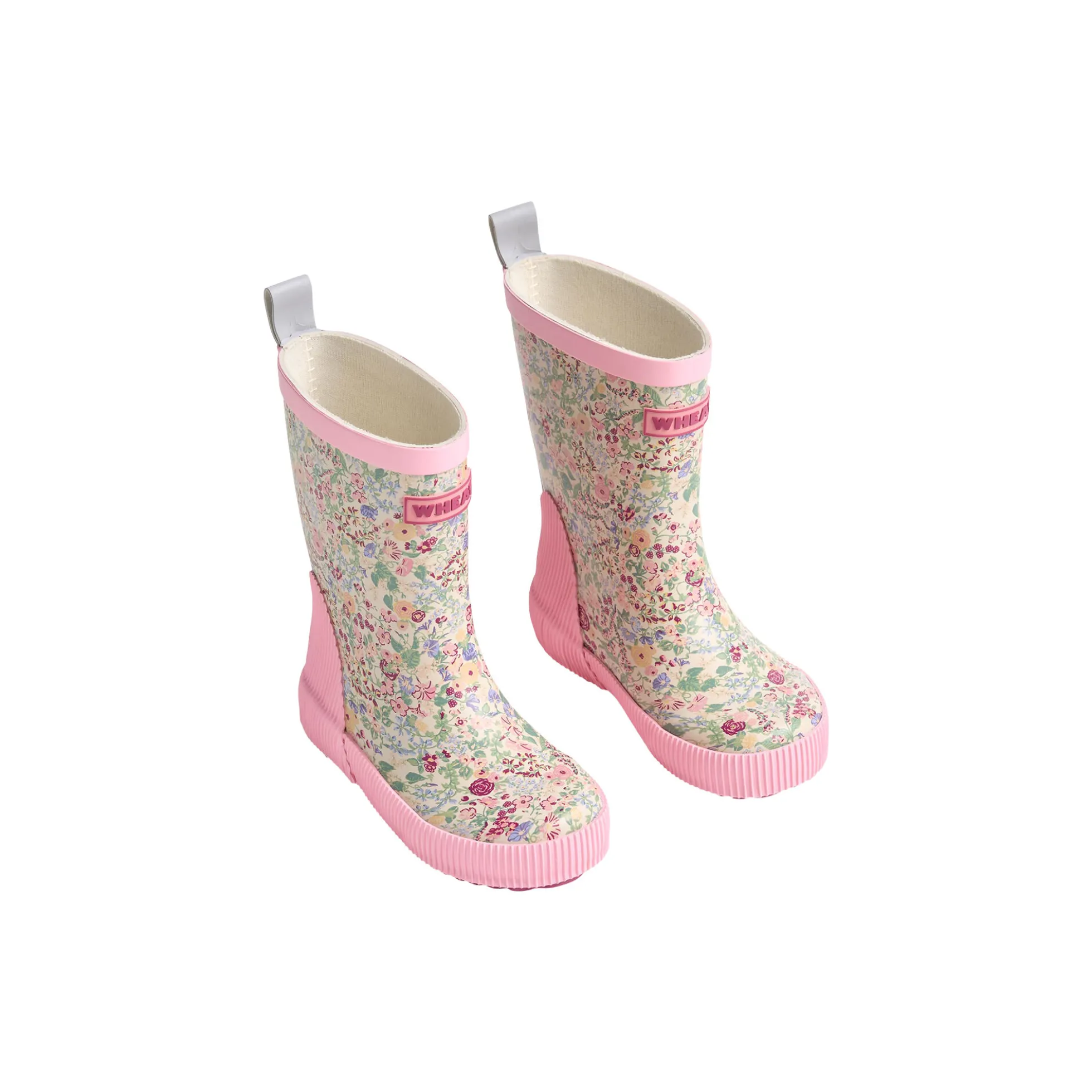 Rubber Boot Welly, cool sky flowers