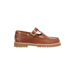 RUDDER T T-strap shoes, brandy