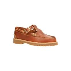 RUDDER T T-strap shoes, brandy