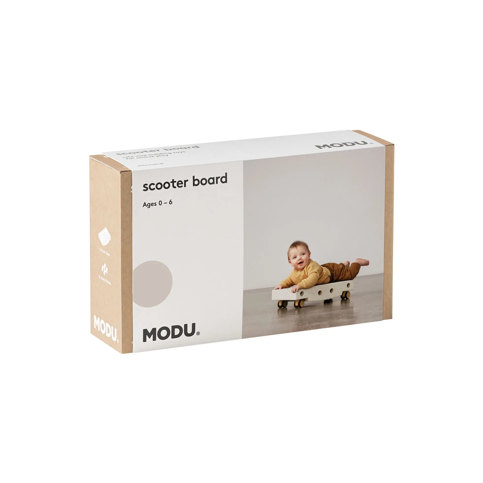 Rullebræt, sand grey/honey yellow
