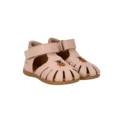 Sandal med broderi, rosebud/rosebud