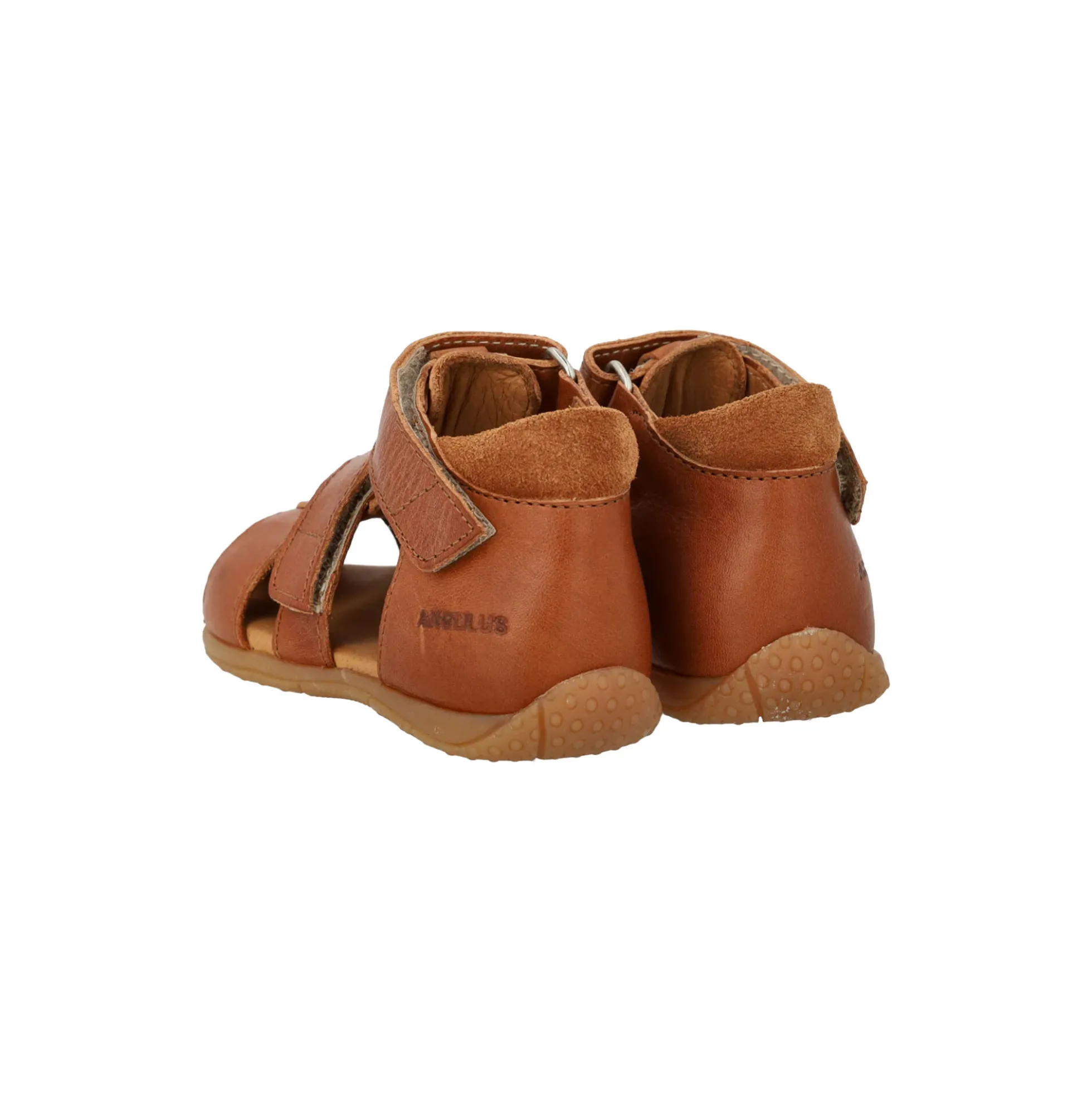 Sandal med dobbelt velcro, cognac