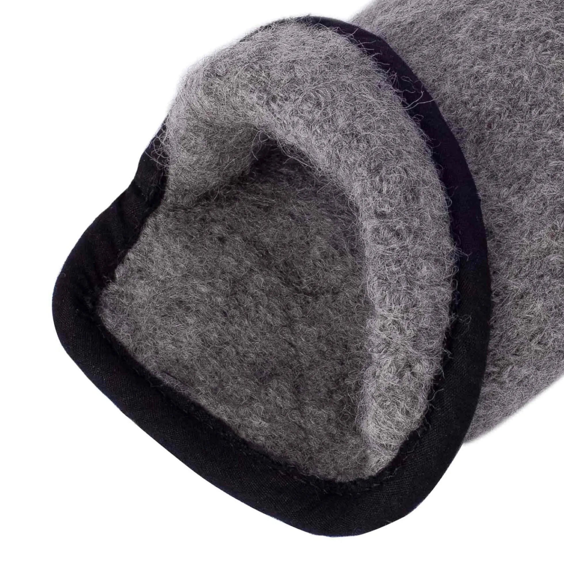Sasha strikhandske, light grey melange