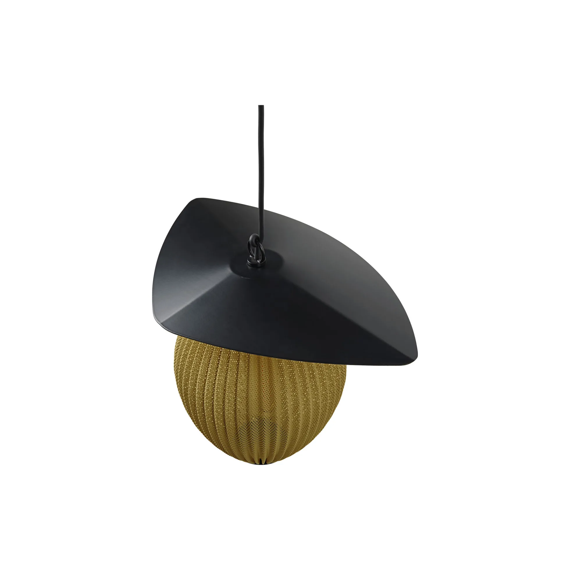 Satellite Outdoor Pendant, mustard gold semi matt