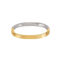 SATURNE claps bracelet, gold/rhodium