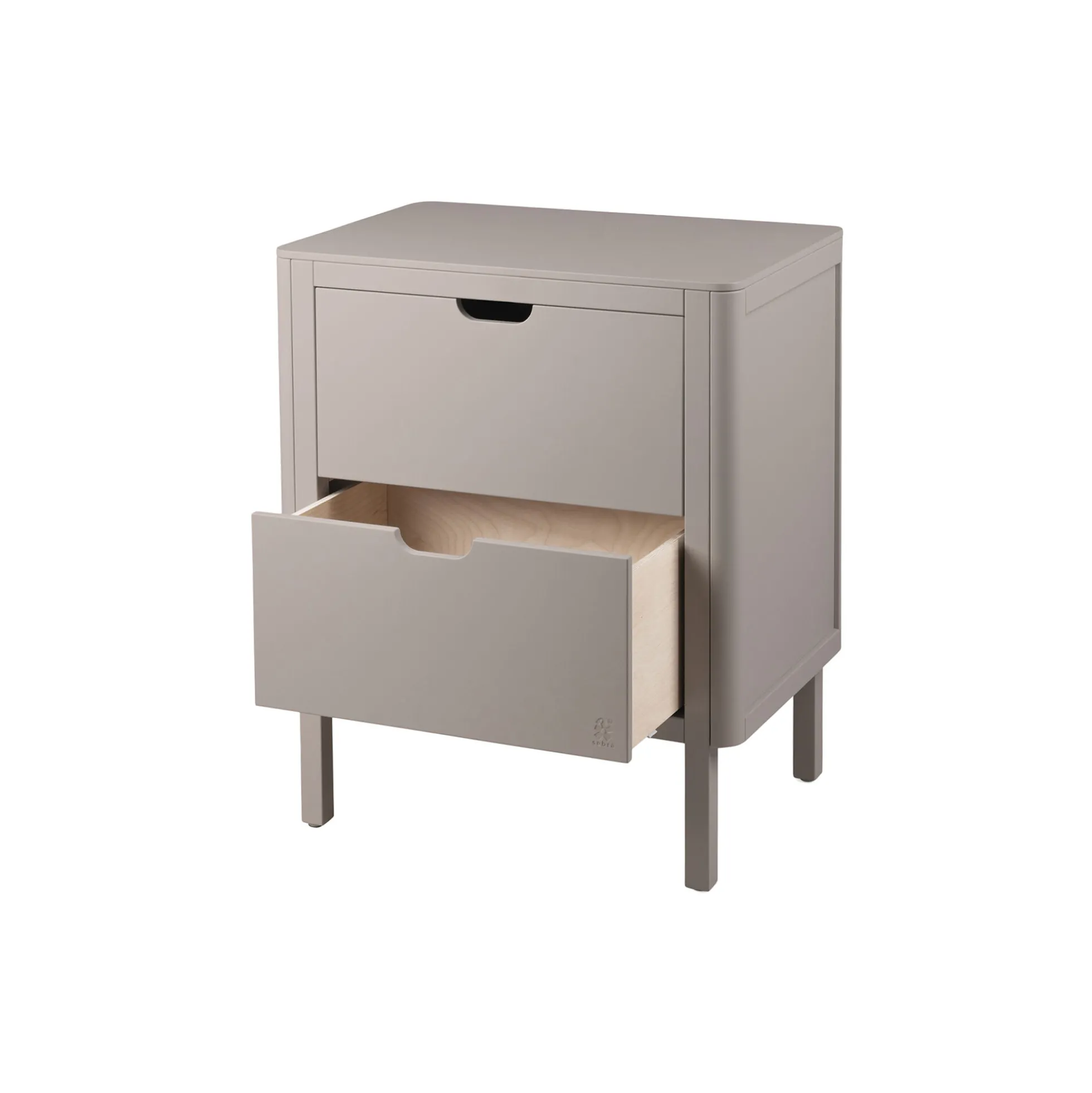 Sebra puslebordet med skuffer, jetty beige