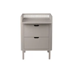 Sebra puslebordet med skuffer, jetty beige