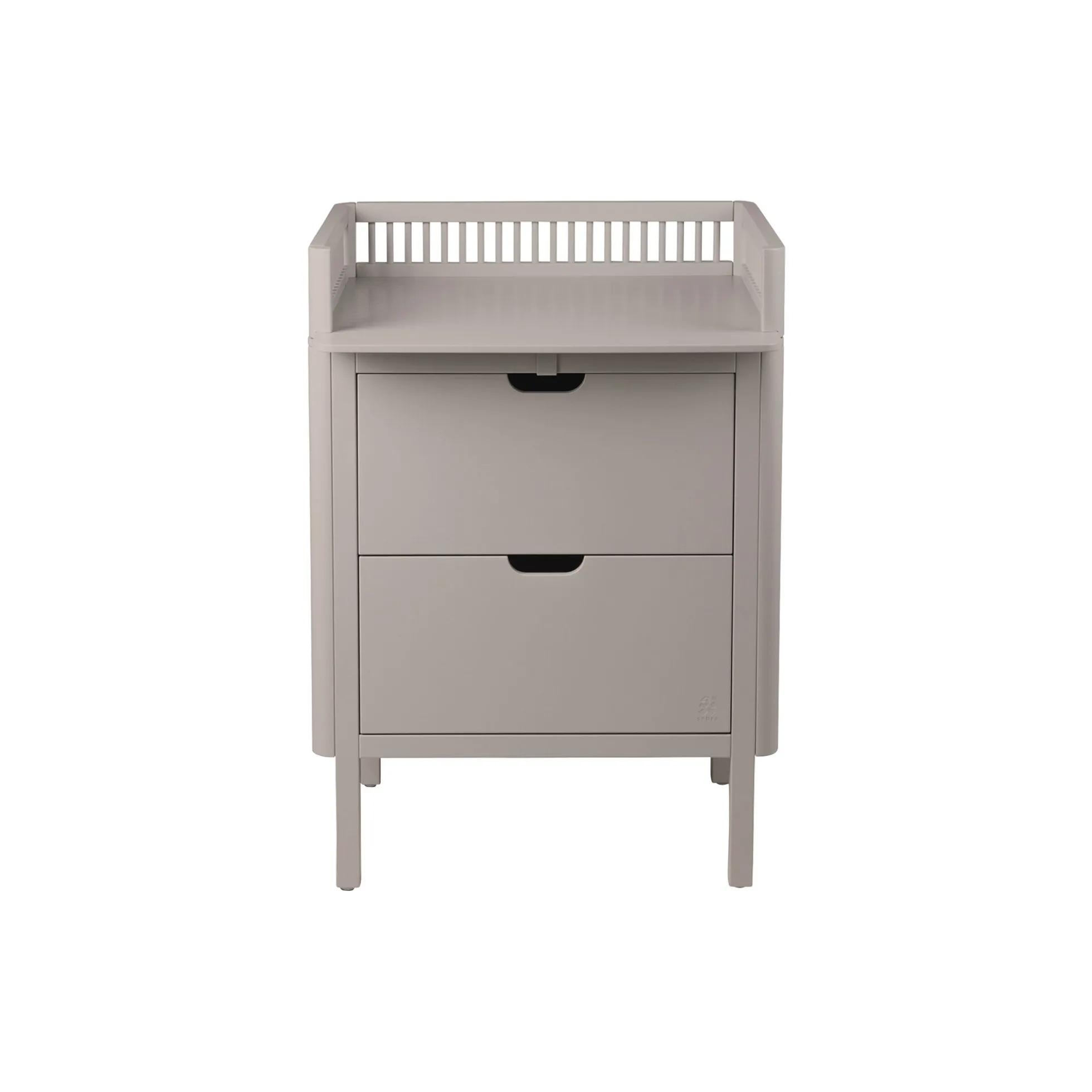 Sebra puslebordet med skuffer, jetty beige