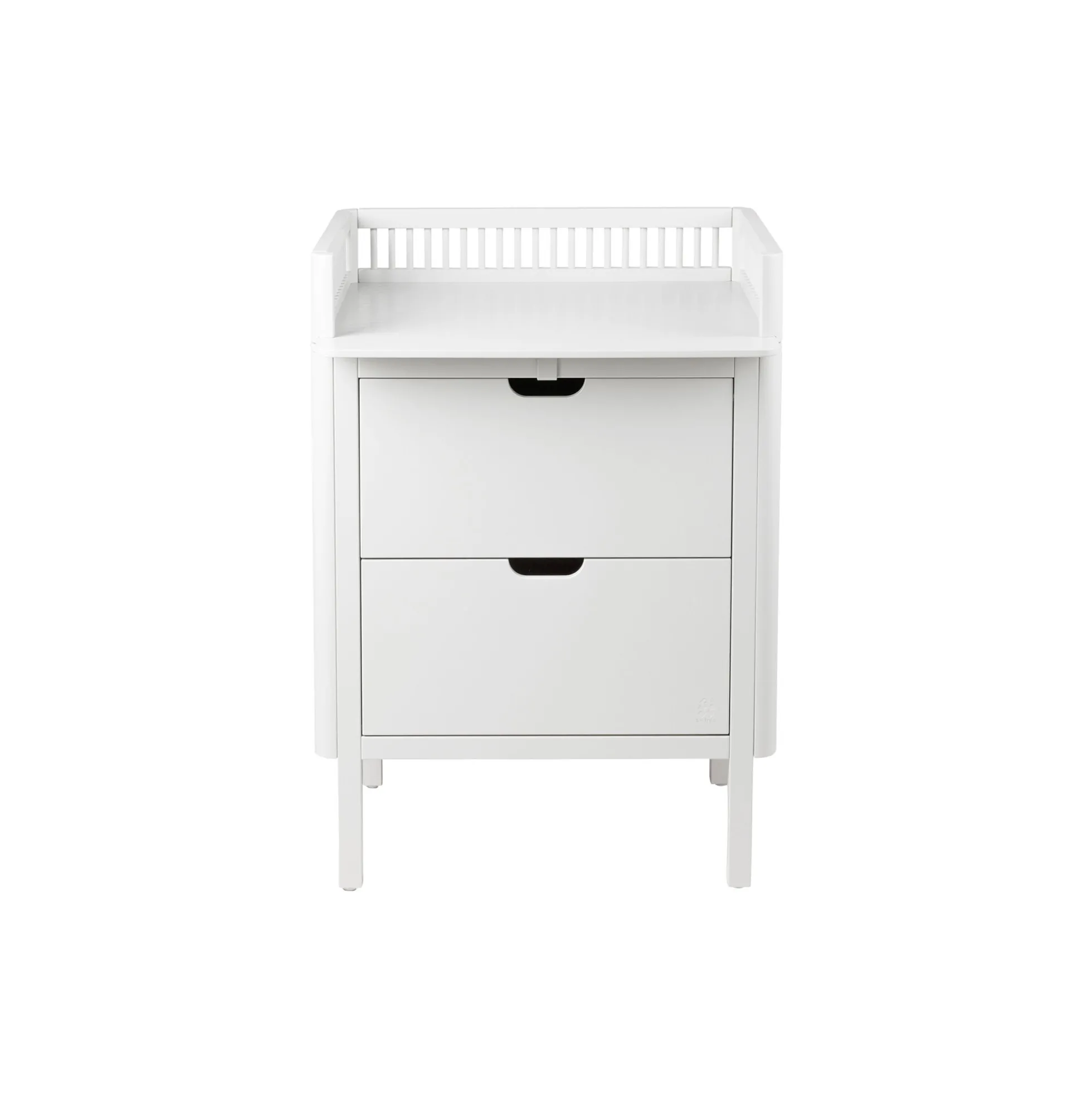 Sebra puslebordet med skuffer, classic white