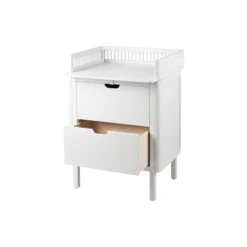 Sebra puslebordet med skuffer, classic white