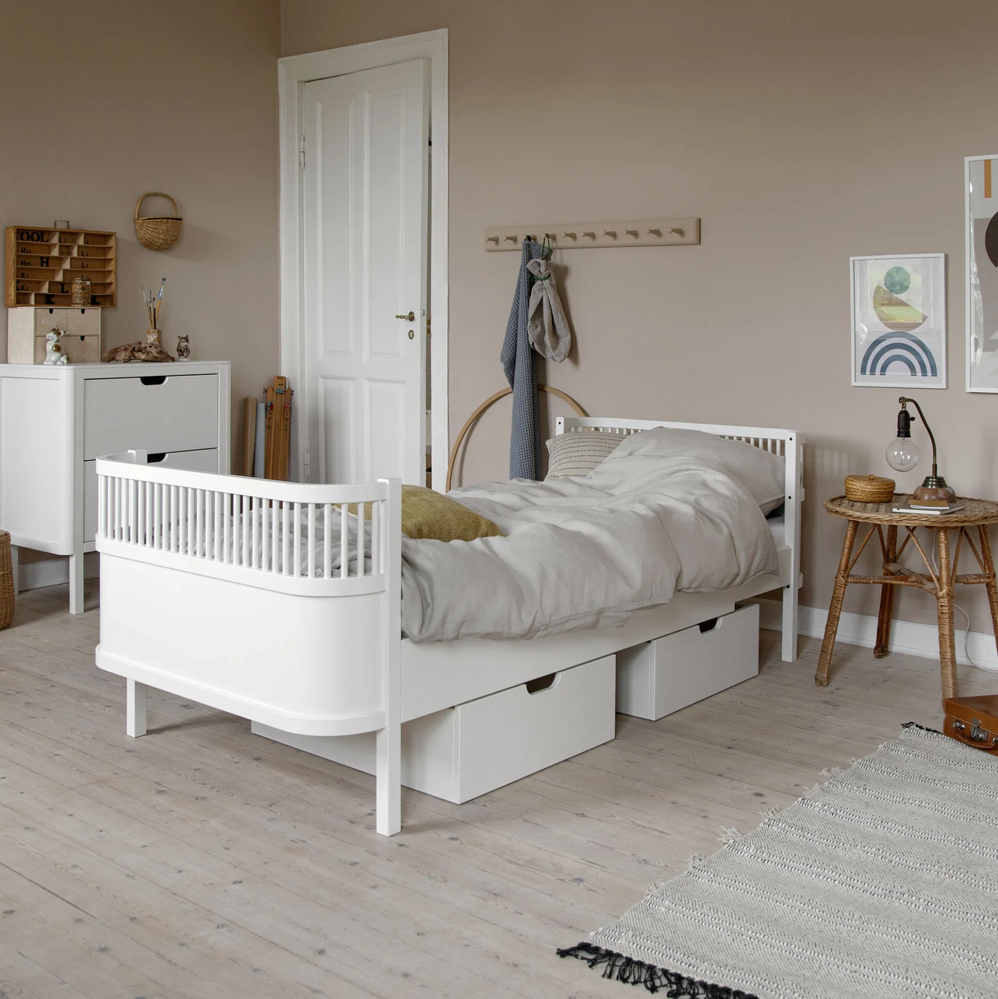 Sebra sengeskuffen Baby & Jr., classic white