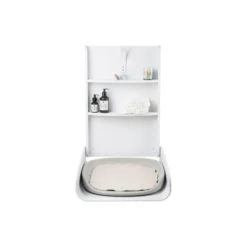 Sebra væghængt puslebord, classic white