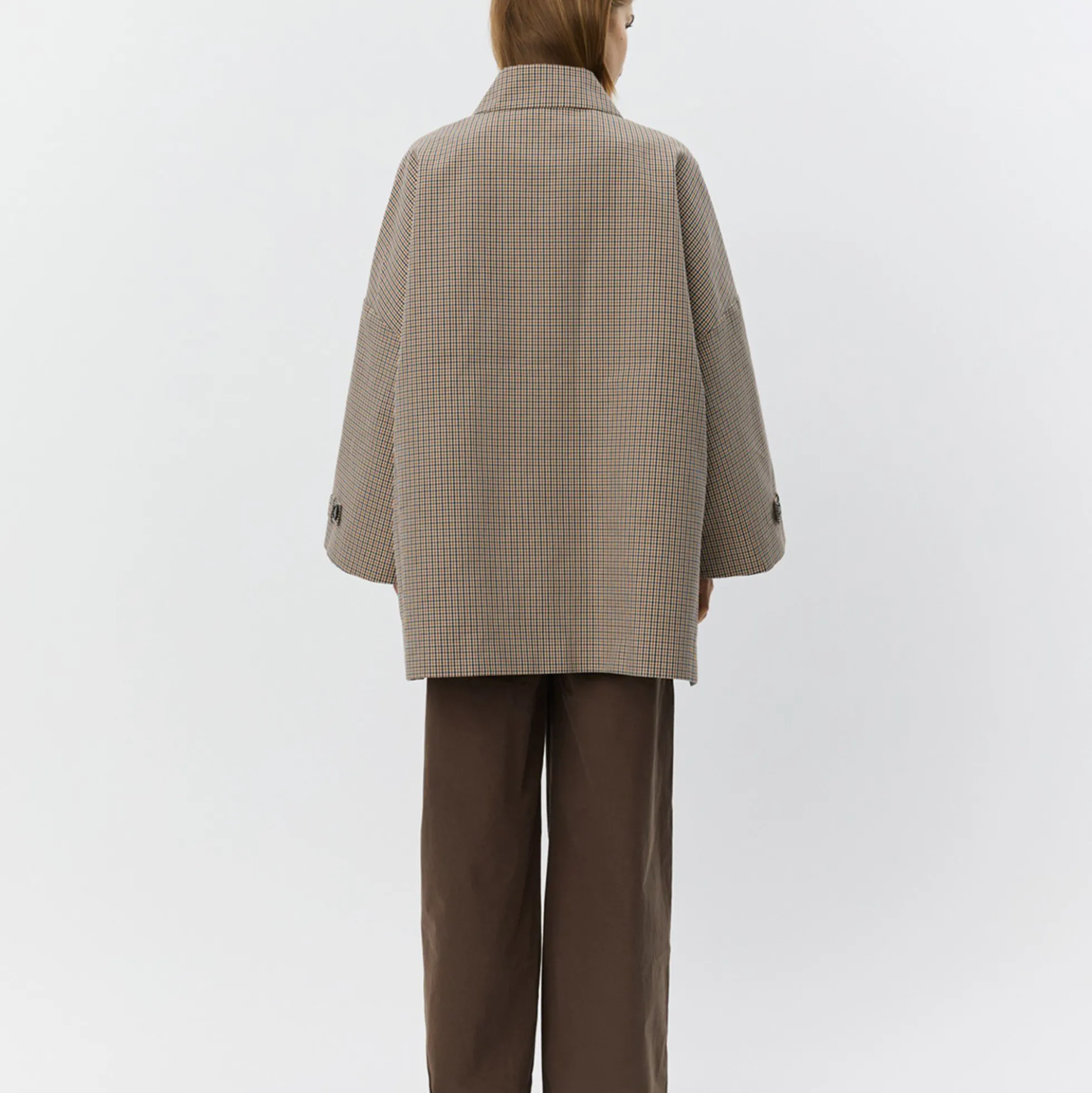 SelinaSW Oversize Check Jacket, check