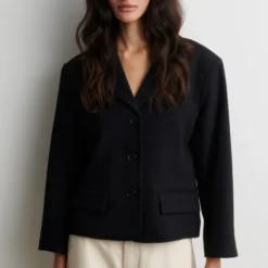Sella Short Blazer, black