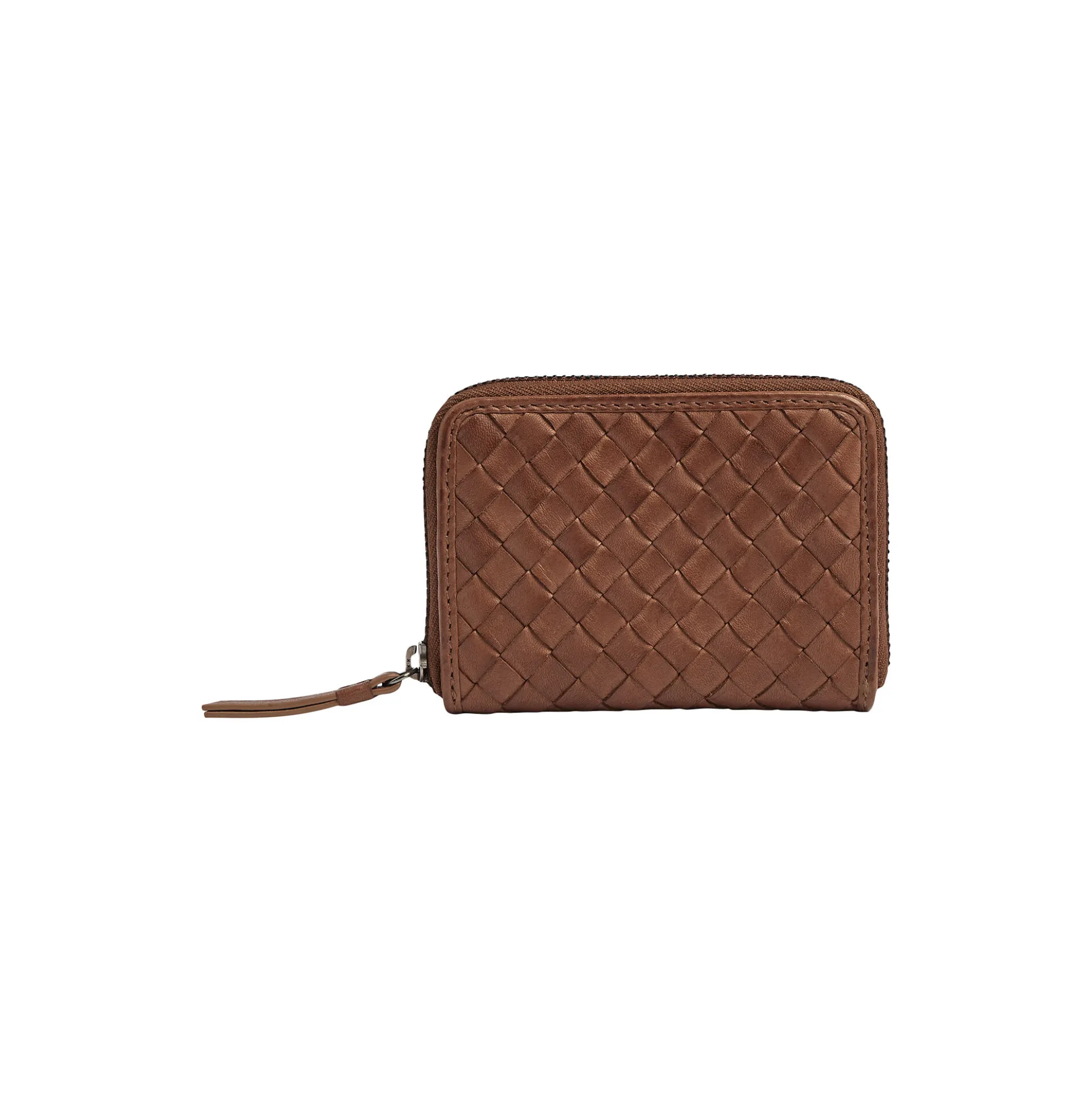 SelmaMBG Wallet Weave, cognac