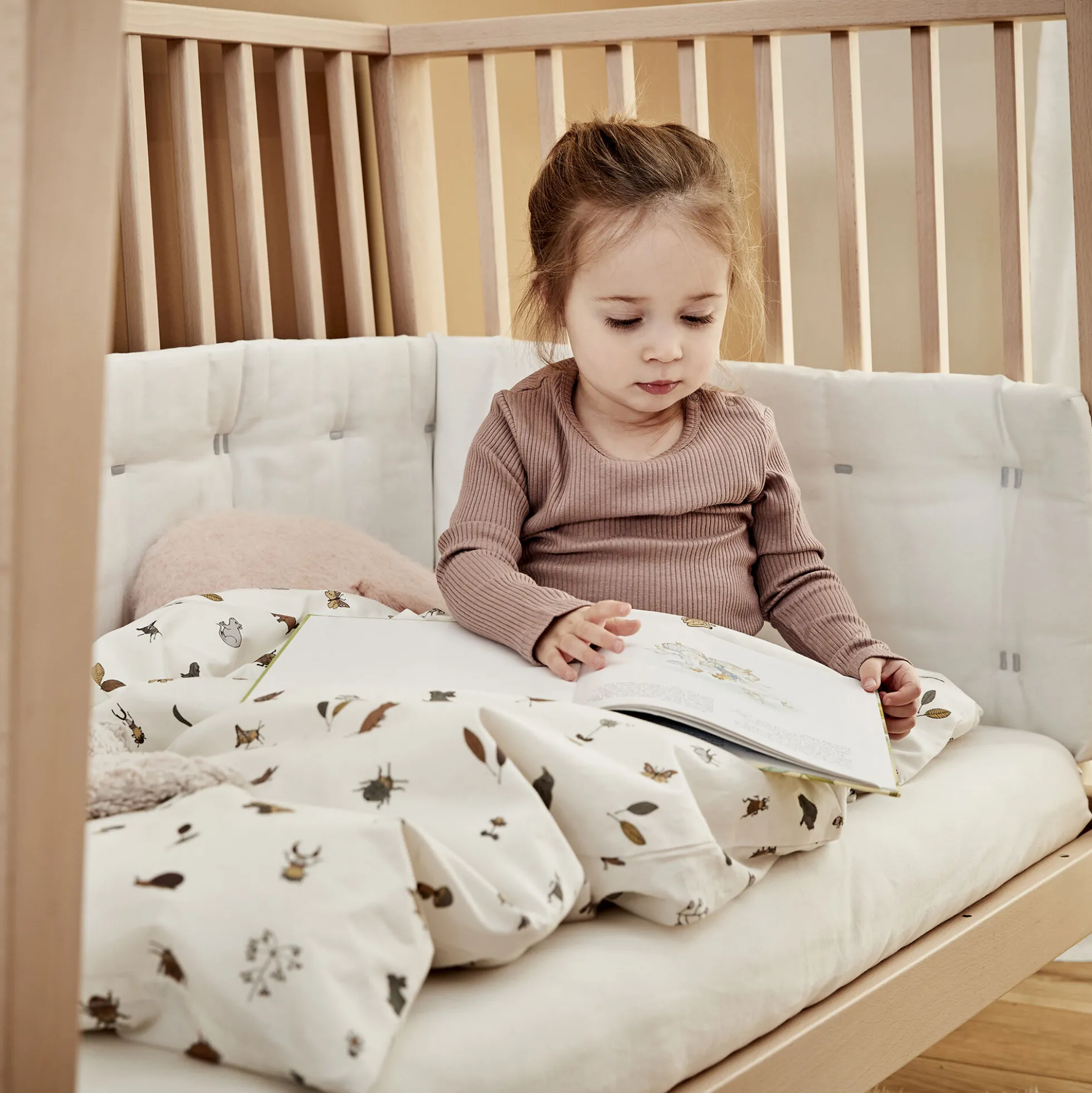 Sengerand til Leander Linea™ og Luna™ babyseng, snow