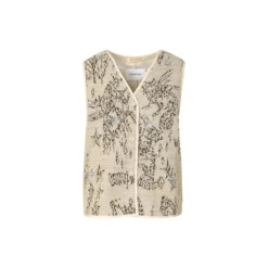 Sequins vest, grey sequins