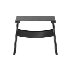 Seto Stool, black lacquered oak/black