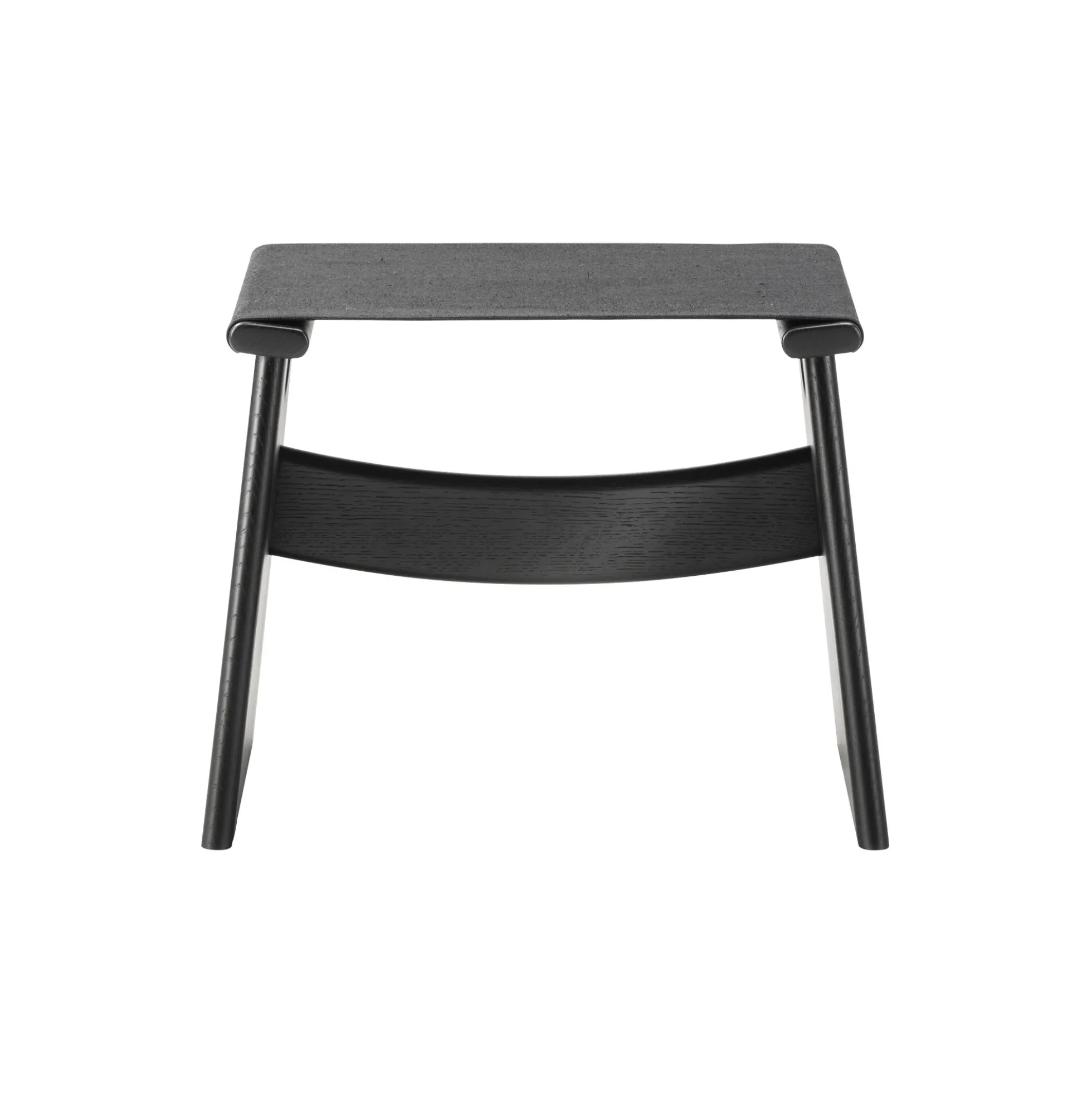 Seto Stool, black lacquered oak/black