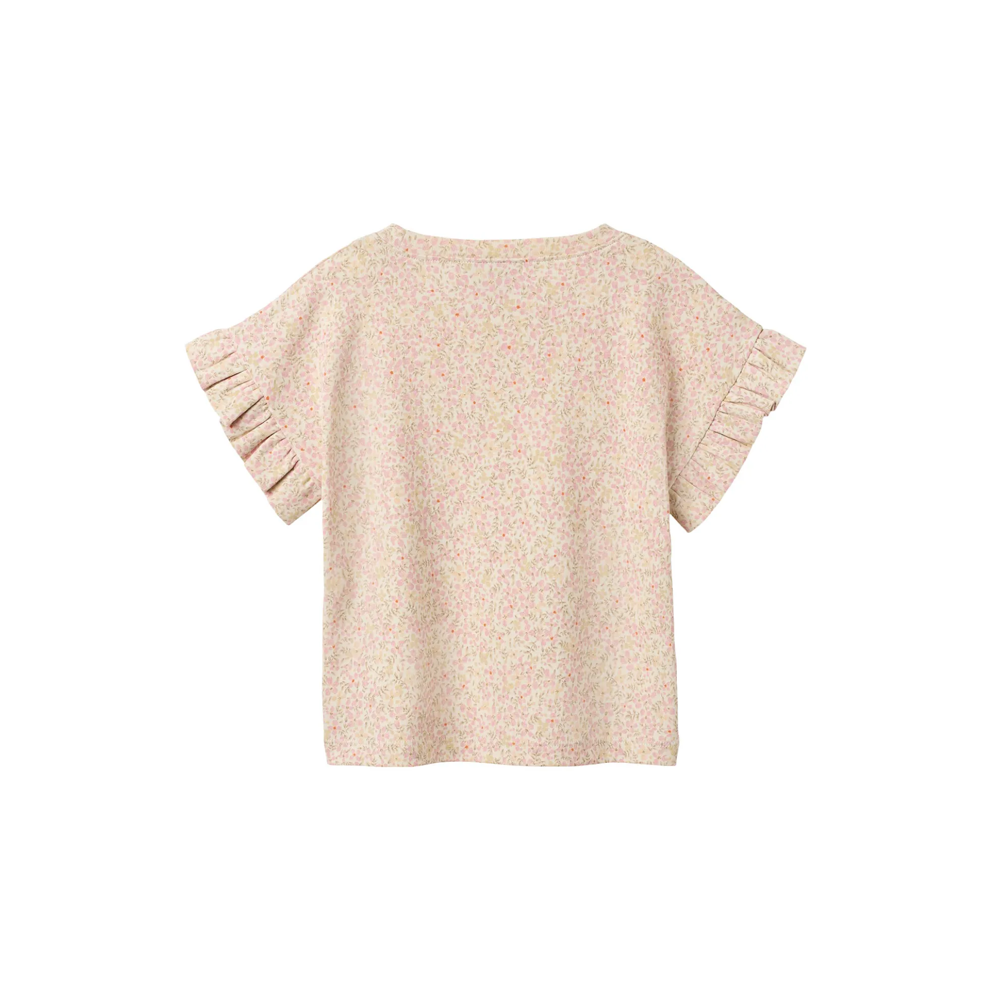 Set T-shirt & Shorts Ally, coral flowers