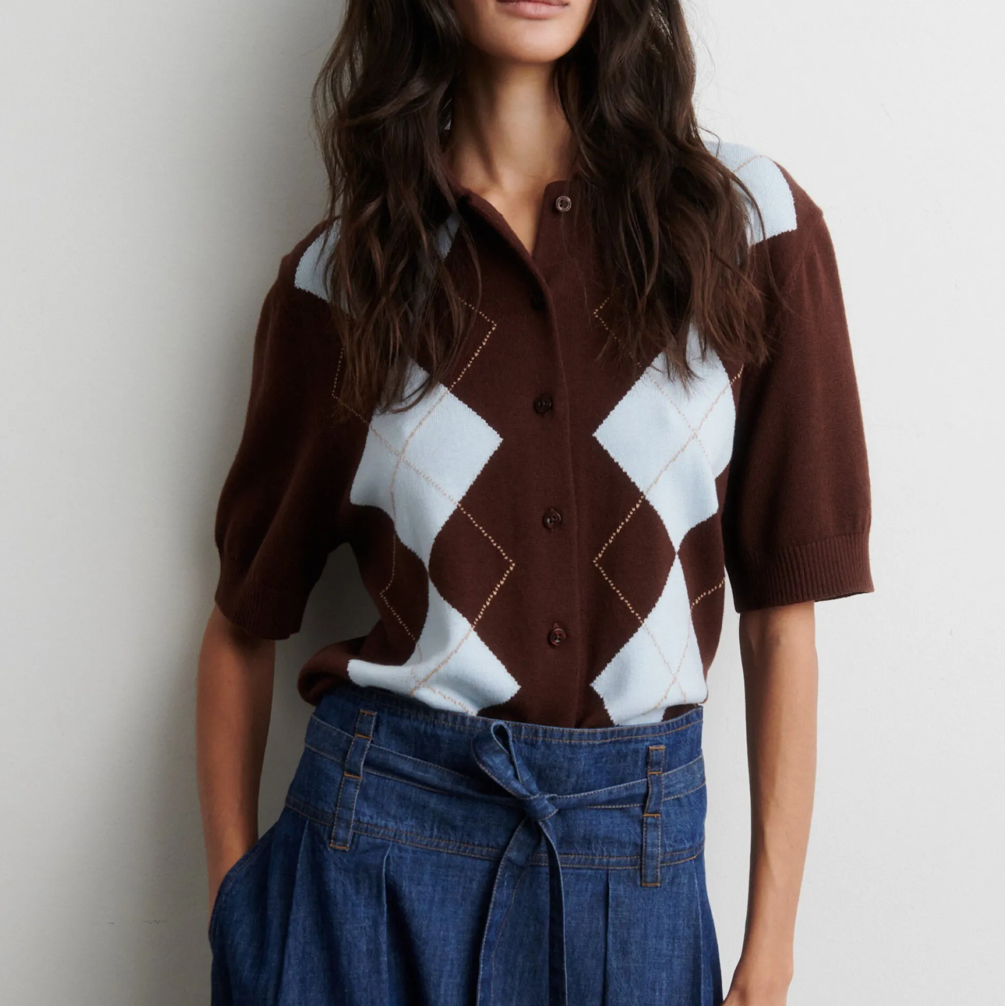 Shailene Knit Cardigan, demitasse