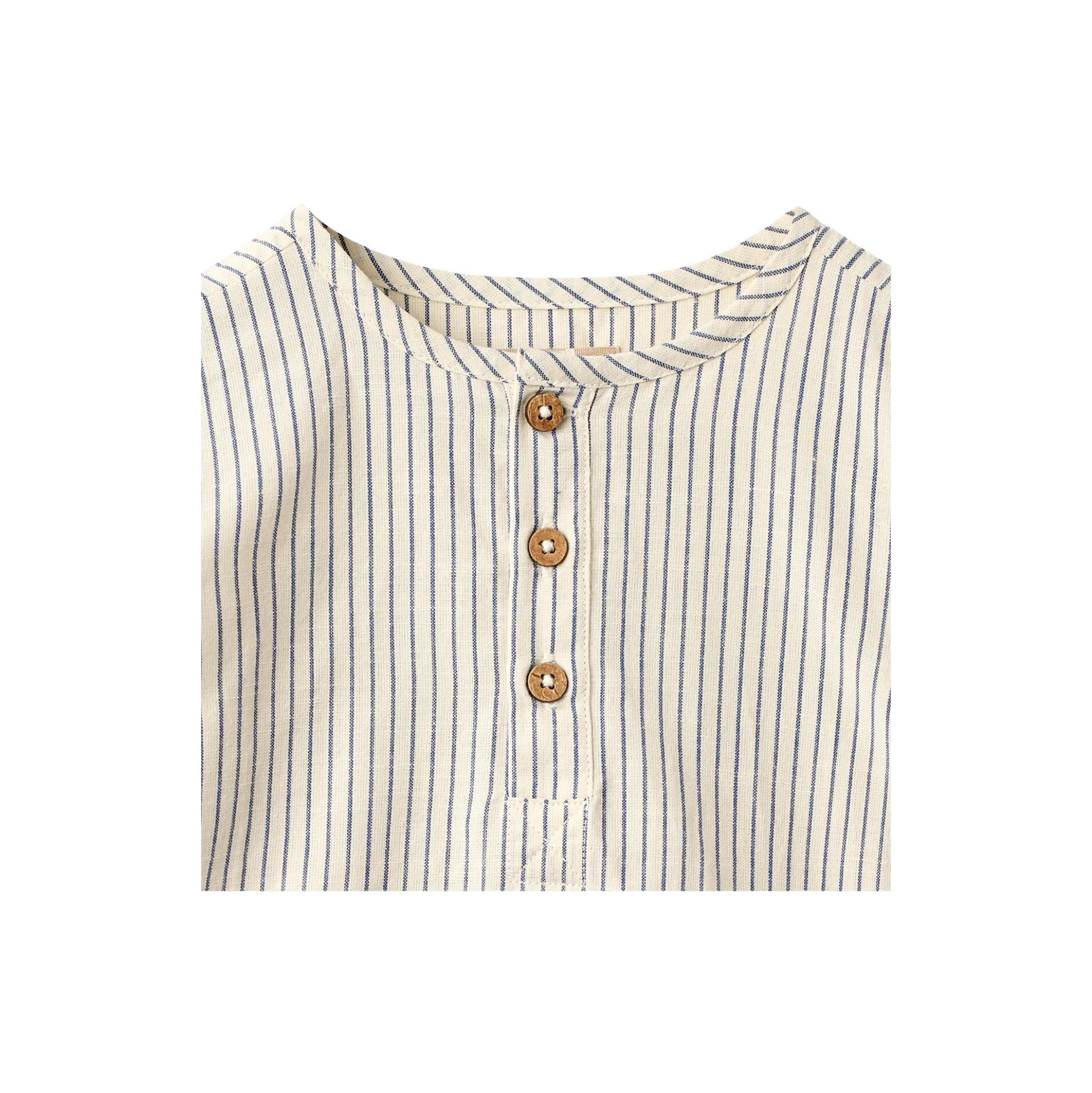 Shirt Bjørk, dark blue stripe
