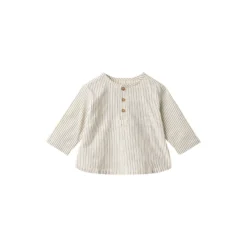 Shirt Bjørk, dark blue stripe