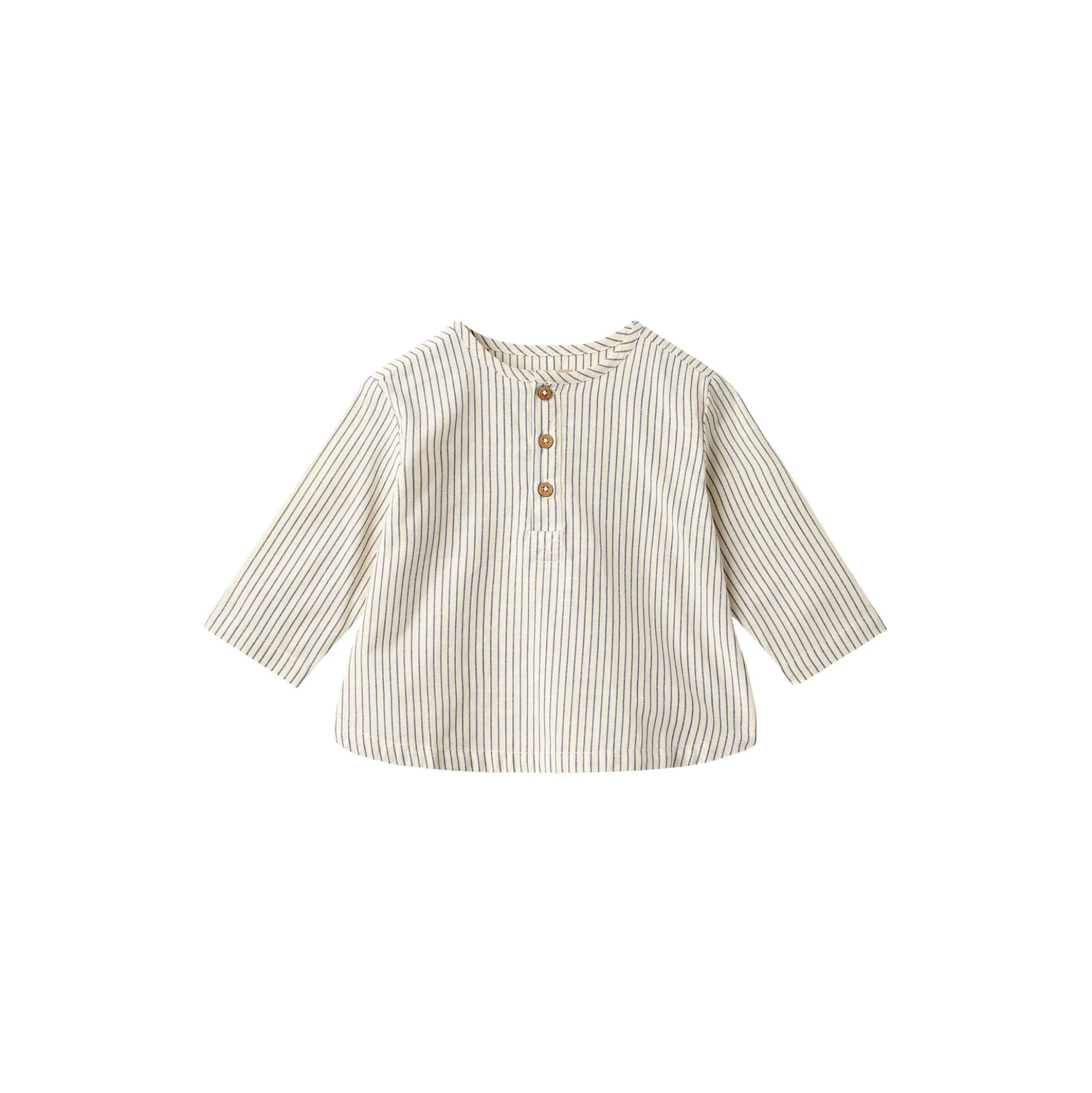 Shirt Bjørk, dark blue stripe