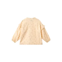 Shirt Gerda, barely apricot flowers