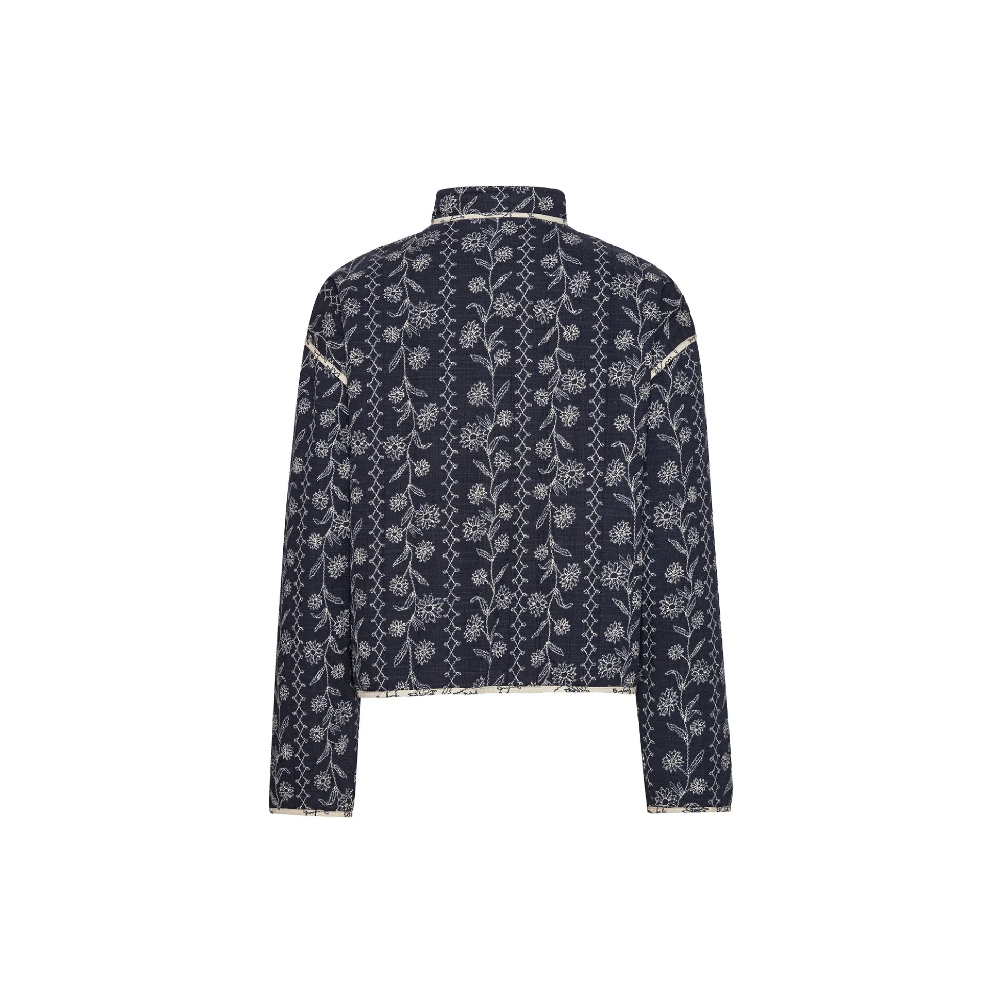 Short Padded Jacket, dark wildflower
