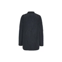Short Quilt Jacket With Rib, dark indigo