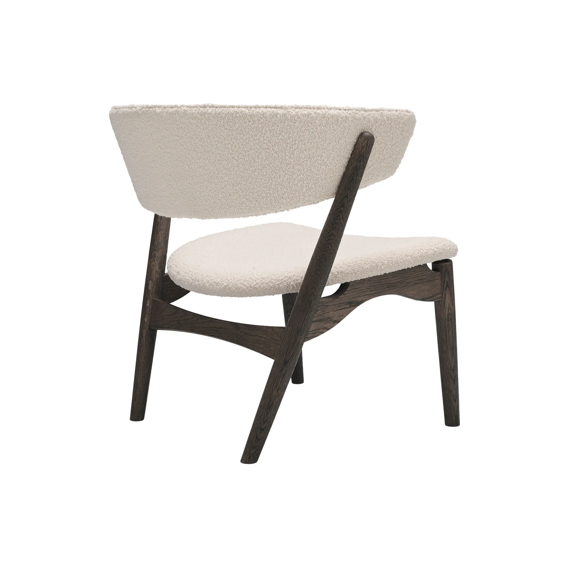 Sibast No 7 loungestol, dark oiled oak/ivory