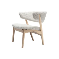 Sibast No 7 loungestol, white oiled oak/moonlight