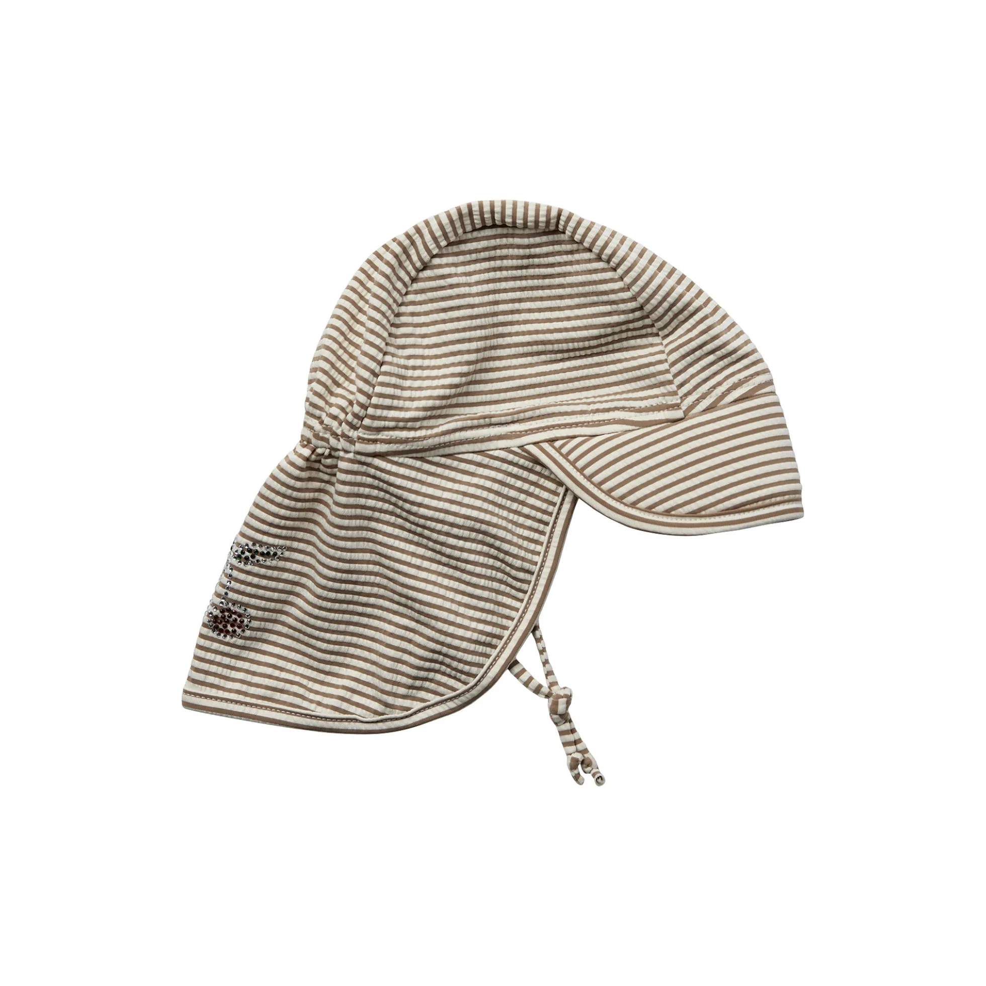 SisiKB Swim Hat, warm stone stripe