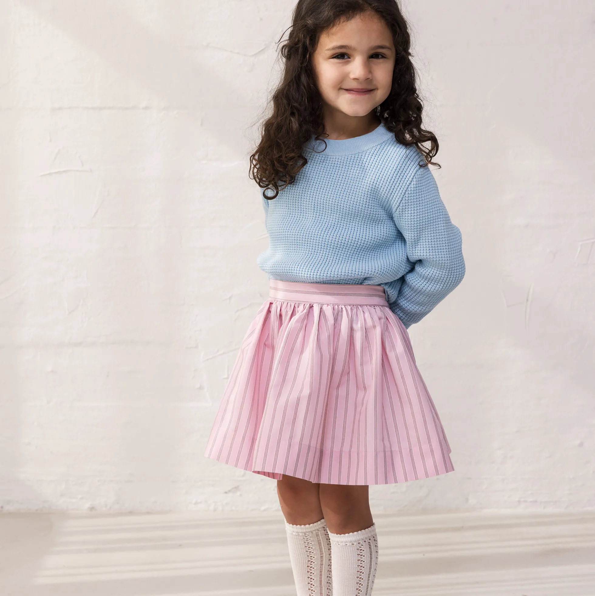 Siva Skirt, bonbon pink stripes