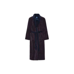 Skagerak Bathrobes, multi strip/solid navy collar