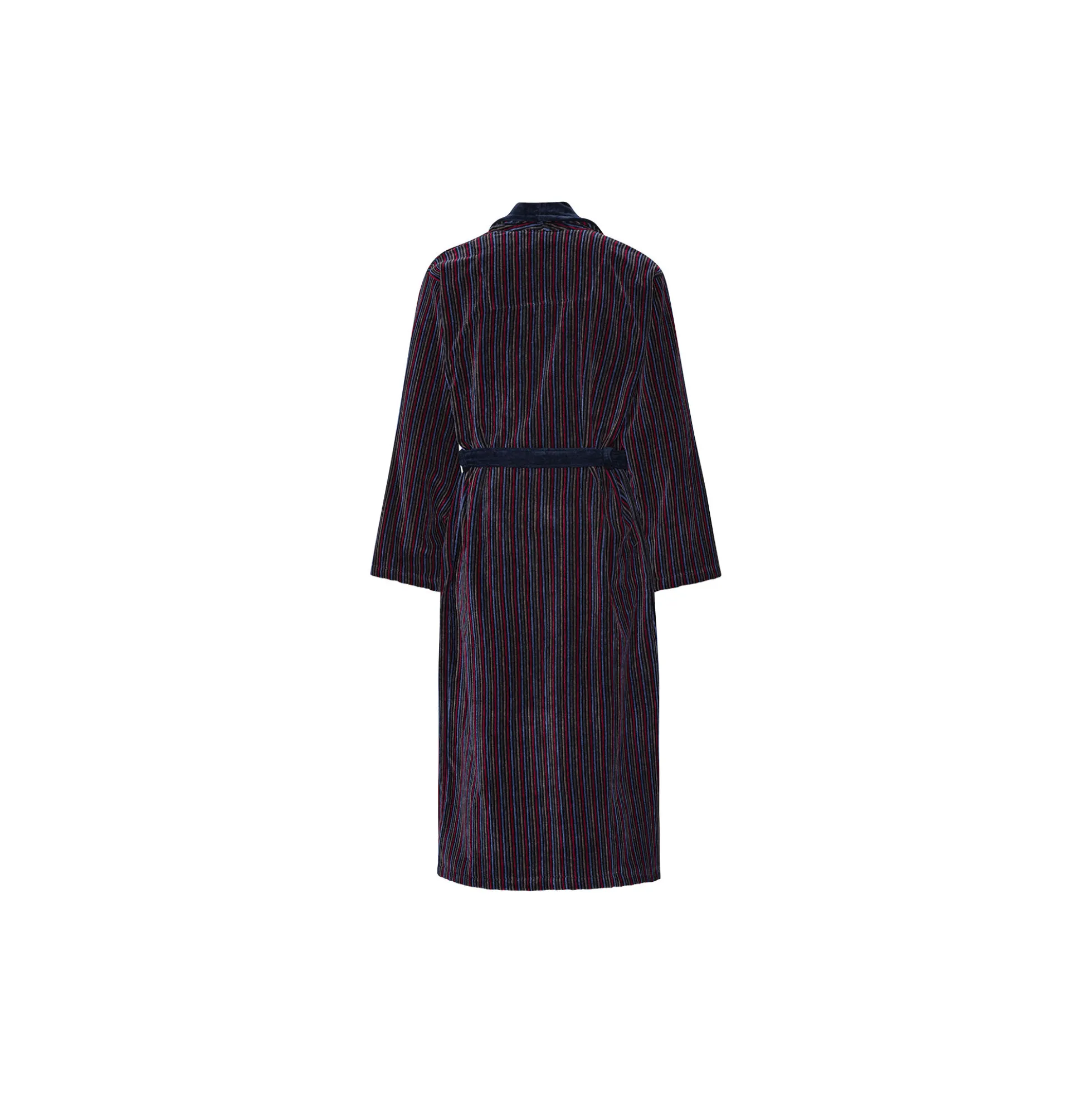 Skagerak Bathrobes, multi strip/solid navy collar