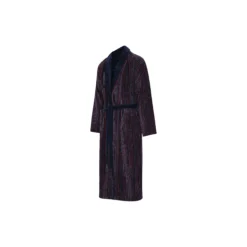 Skagerak Bathrobes, multi strip/solid navy collar
