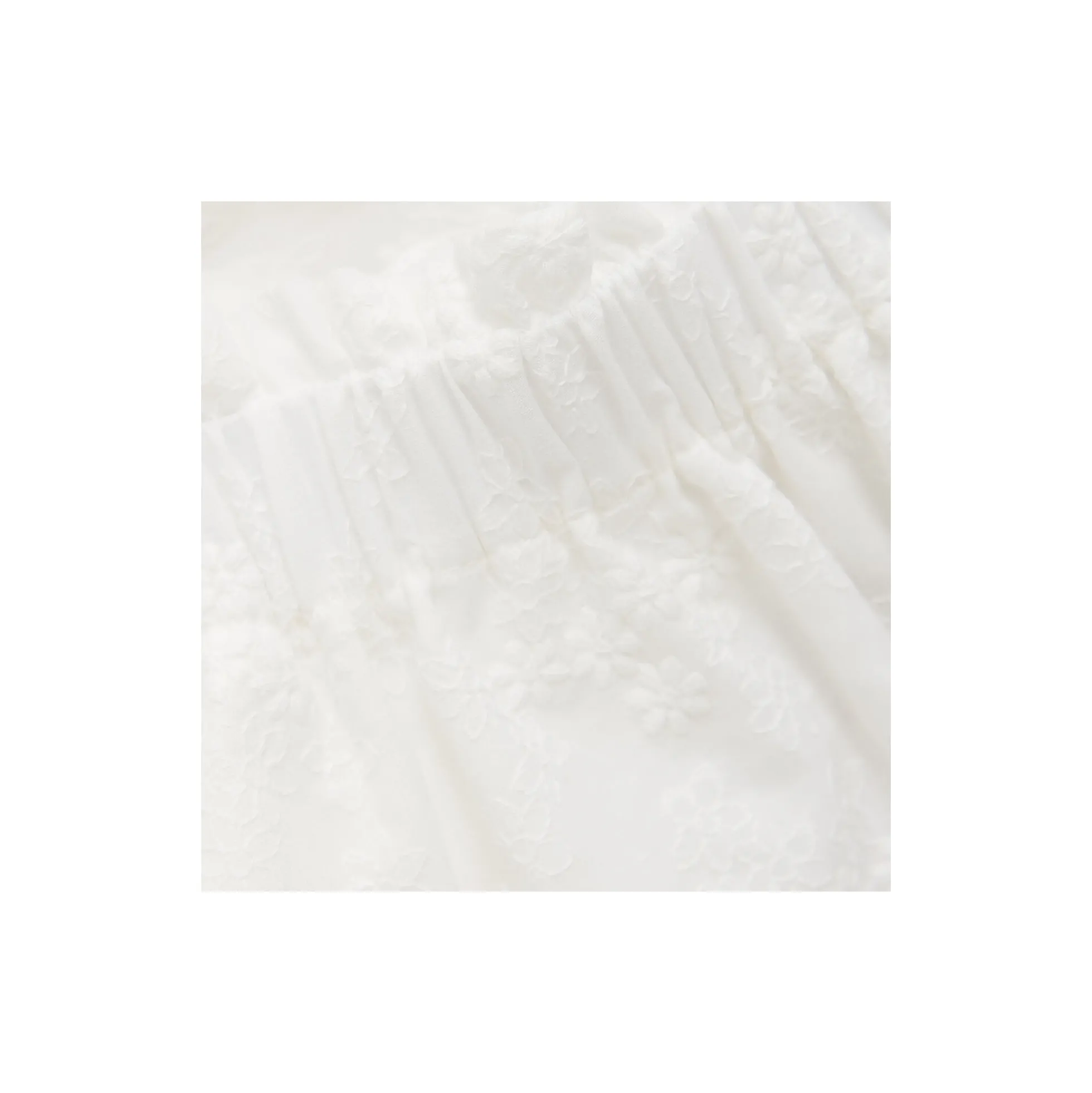 Skirt Embroidery, antique white