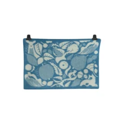 SKOGBUNN Baby Size Throw, blue/natural