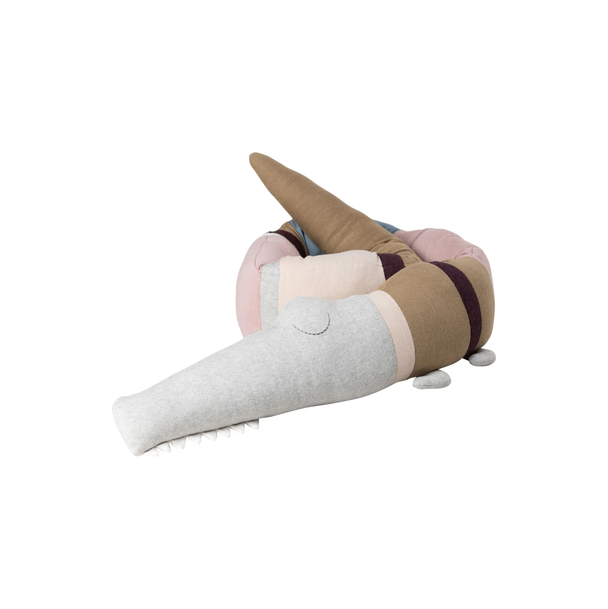 Sleepy Croc pude, birchbark rose mix