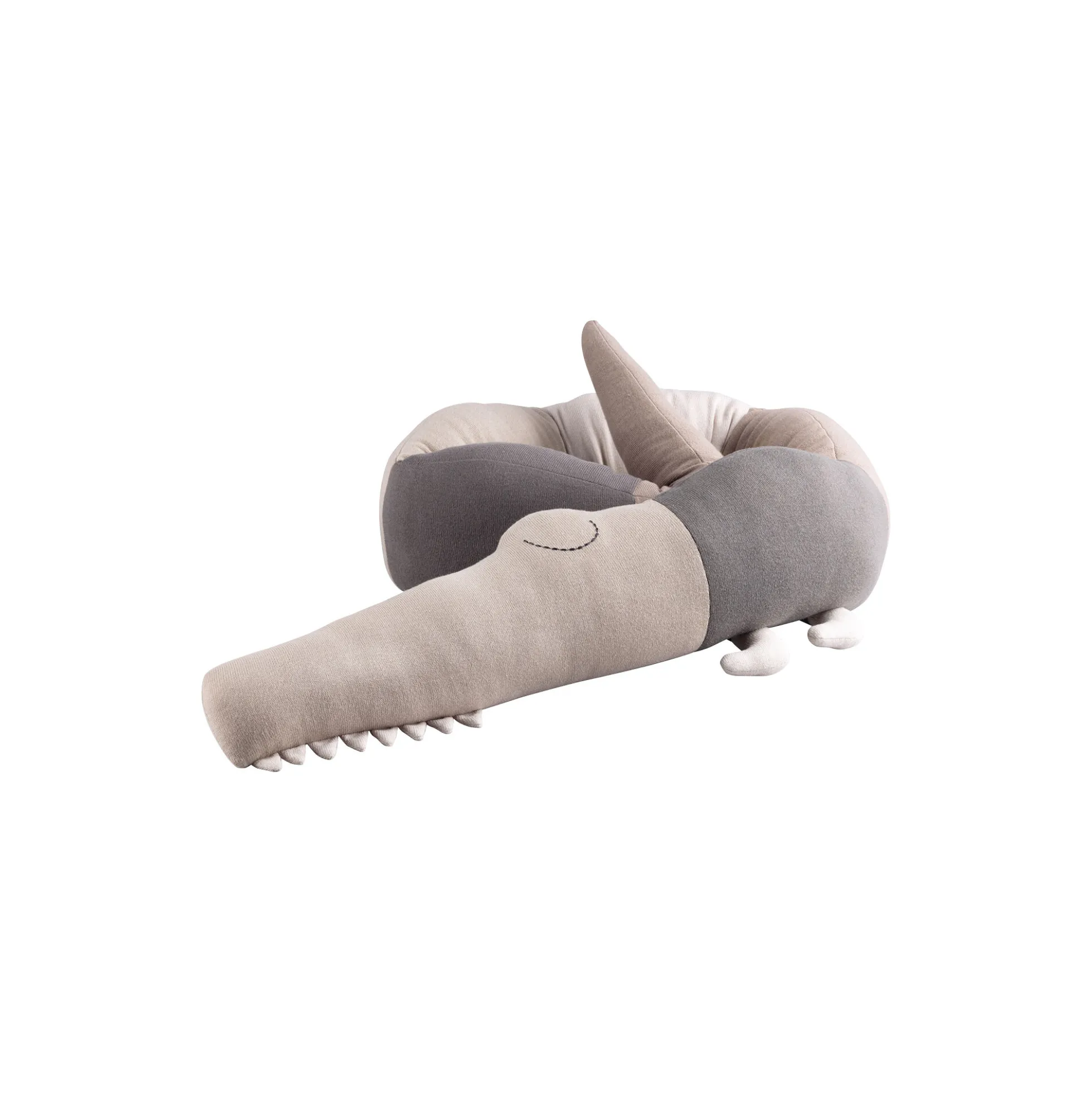 Sleepy Croc strikket pude, seabreeze beige