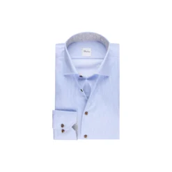 Slimline C75 RM cuff Contrast, light blue stripe