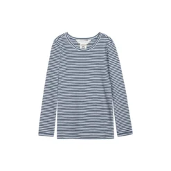 Slim Tee Stripe, navy/offwhite