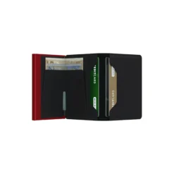 Slimwallet, matte black/red