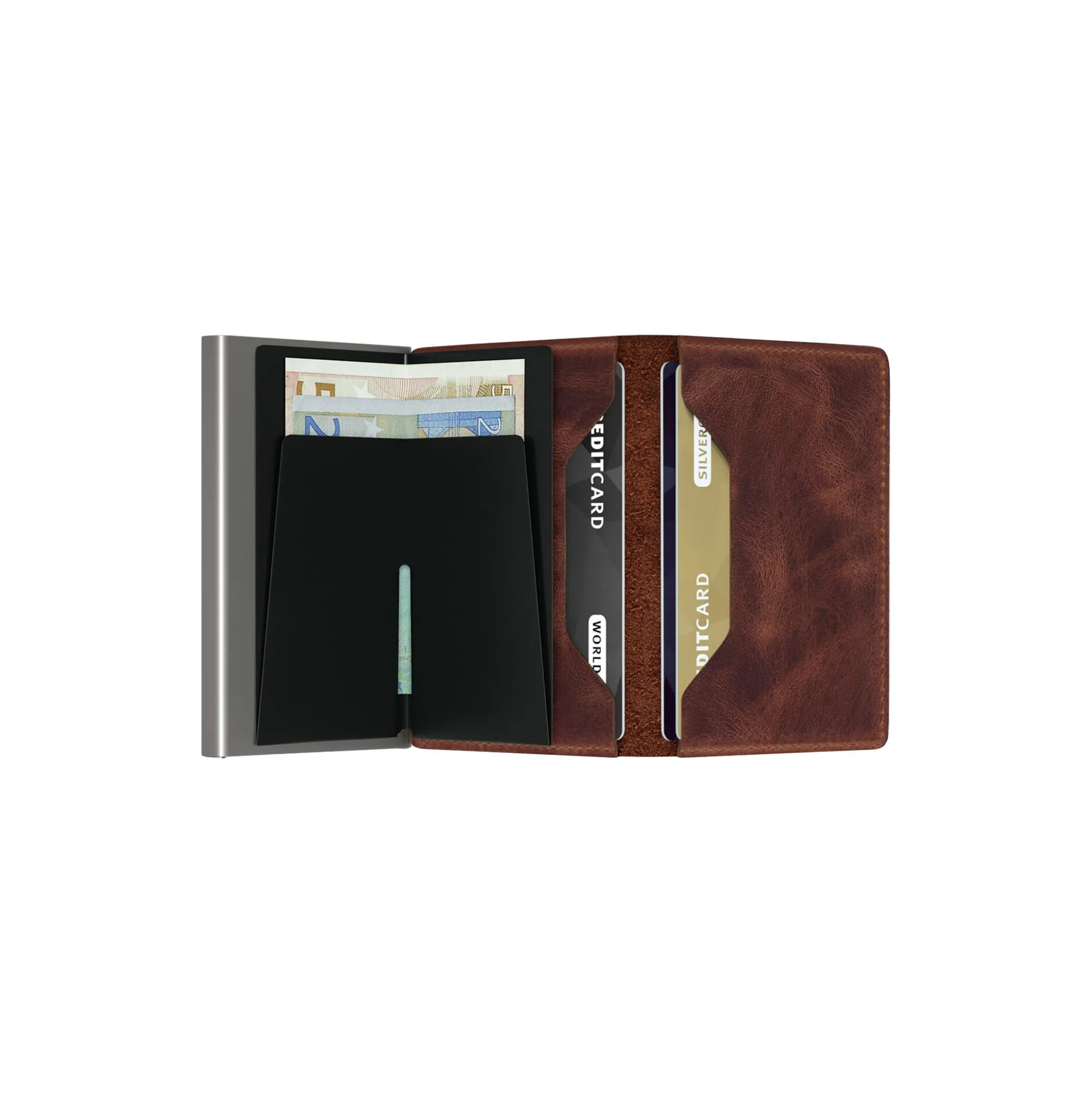 Slimwallet, vintage brown